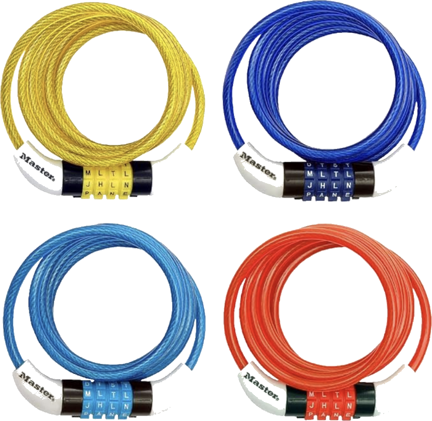Cadeado Master Lock 8152DASTWD Cadeado de Cabo com Combinação Padrão, 1,5 m