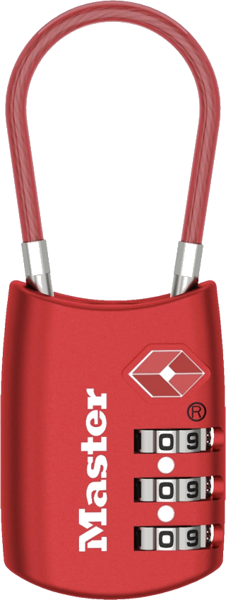 Cadeado Master Lock 4688D Cadeado TSA com Arco Flexível e Combinação Programável, 3,02 cm